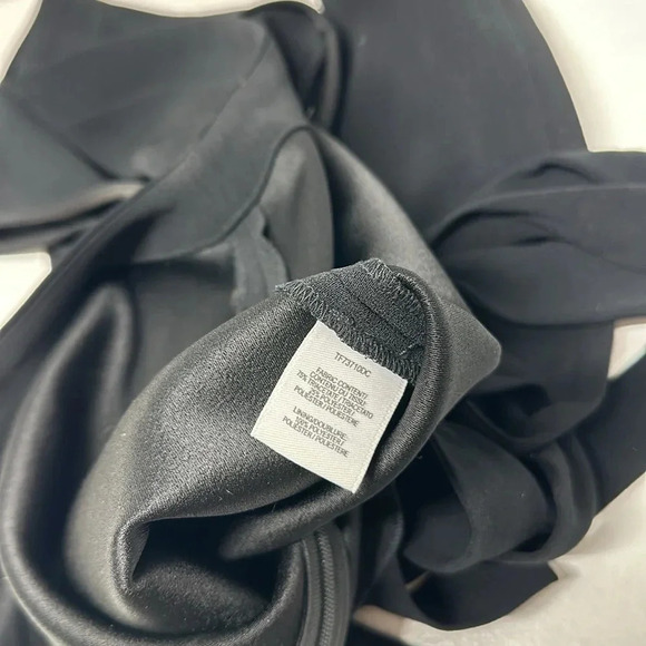 Derek Lam 10 Crosby Tank Top Sleeveless Shirt Blouse Braided Side Black Size 6 - Picture 7 of 9